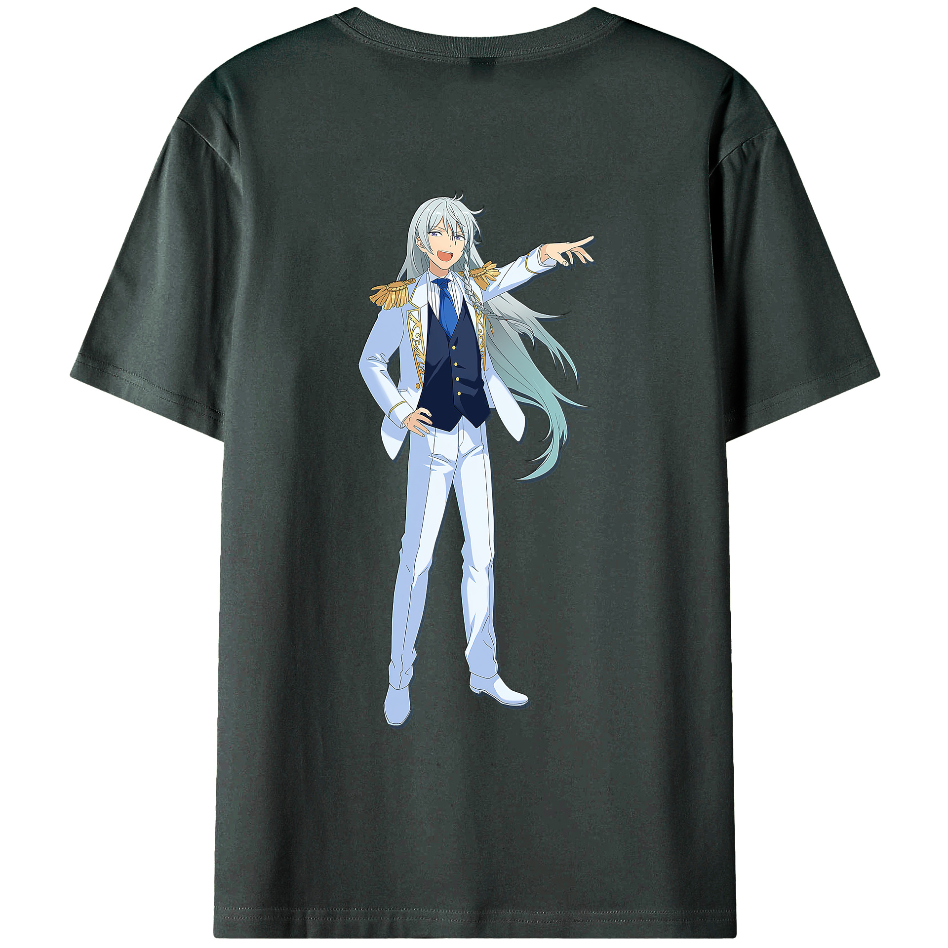 （画像用） あんさんぶるスターズ! Ensemble Stars 綿100％ メンズ半袖Tシャツ（バックプリント） 通気性